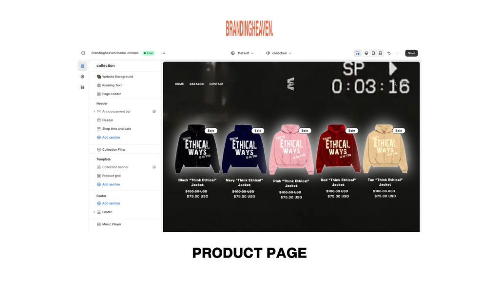 PREMIUM SHOPIFY WEBSITE BUILD [VIDEO BACKGROUND + 3D SPINNING LOGO]  24HR BUILD