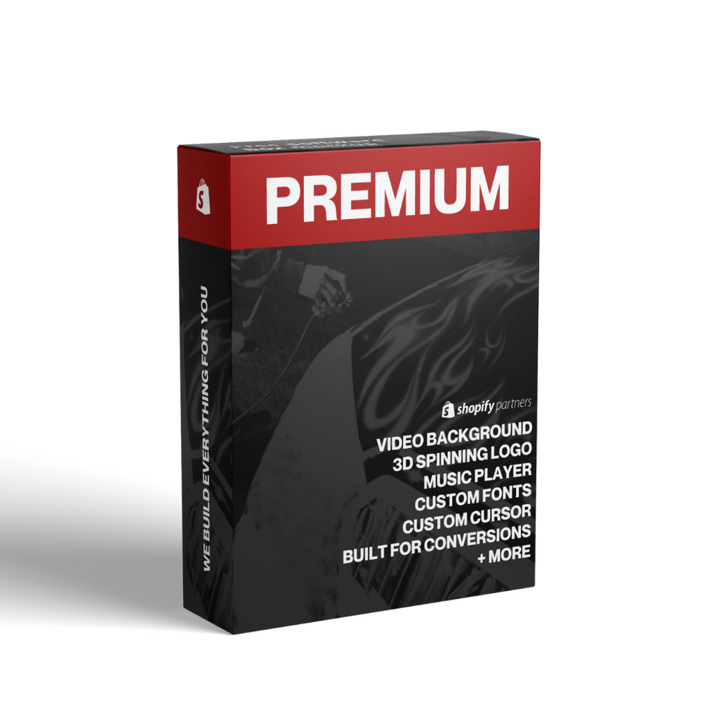 PREMIUM SHOPIFY WEBSITE BUILD [VIDEO BACKGROUND + 3D SPINNING LOGO]  24HR BUILD
